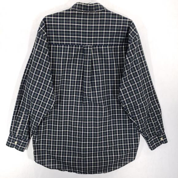 Vintage Chaps Ralph Lauren Shirt Men Large Plaid Cabincore Retro 90s Button Down - Picture 4 of 10